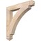 Ekena Millwork Thorton Arts & Crafts Smooth Bracket, Douglas Fir, 3 1/2"W x 26"D x 26"H BKT04X26X26THR03SDF - alternate 1